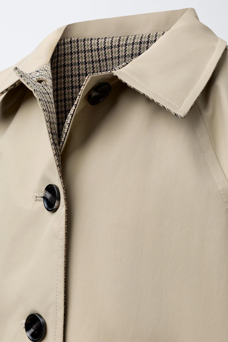 Длинное плащ-тренч водоотталкивающее bensimon ® x zara