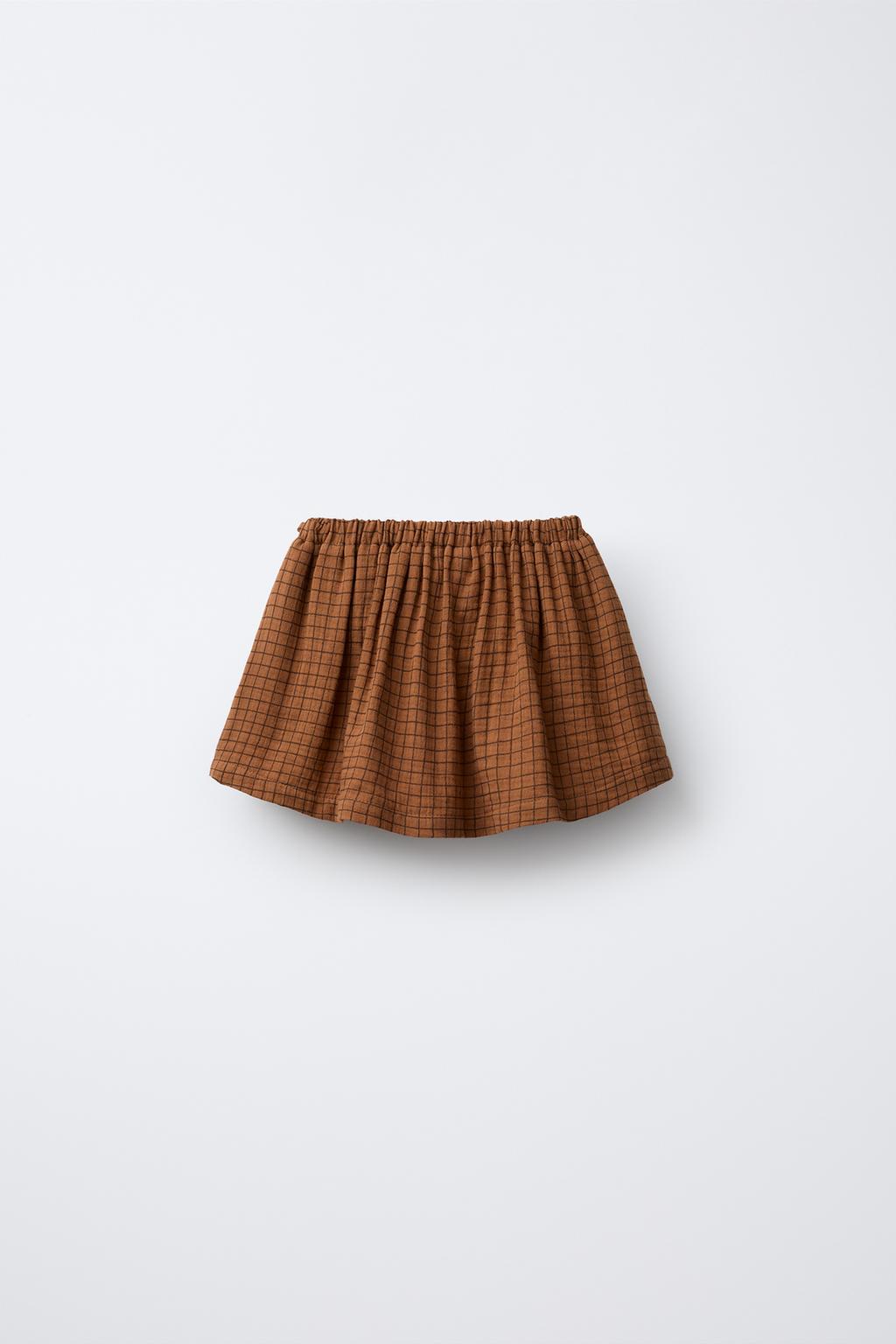 ЮБКА-ШОРТЫ В КЛЕТКУ С БАНТАМИ BENSIMON ® X ZARA