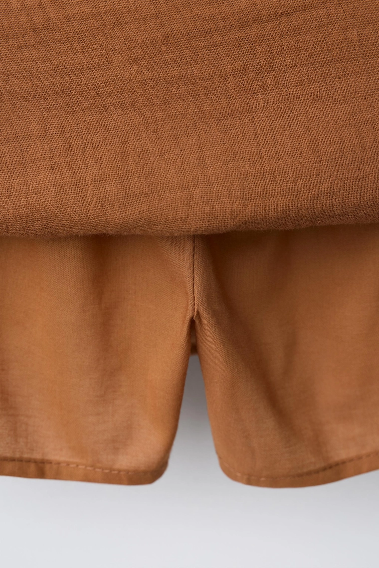 Юбка-бермуды в клетку с бантом bensimon ® x zara