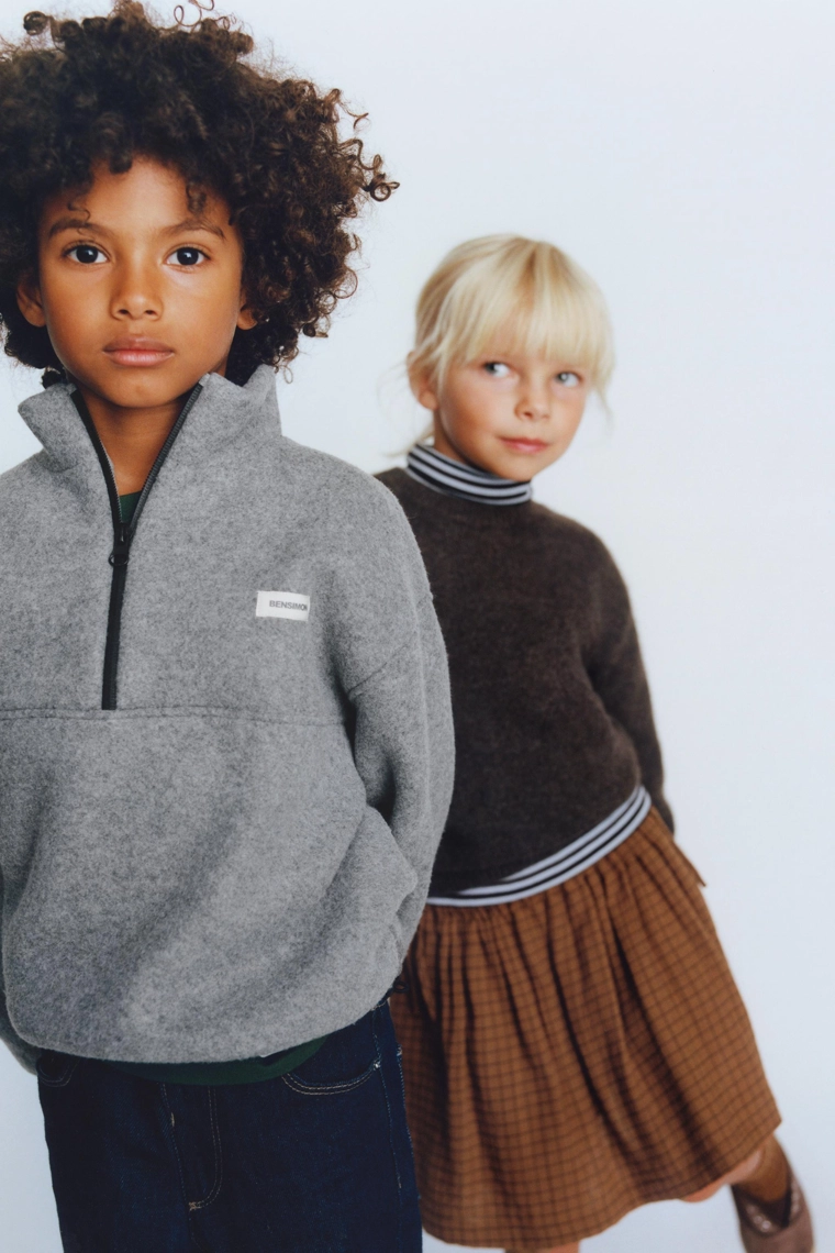 Юбка-бермуды в клетку с бантом bensimon ® x zara