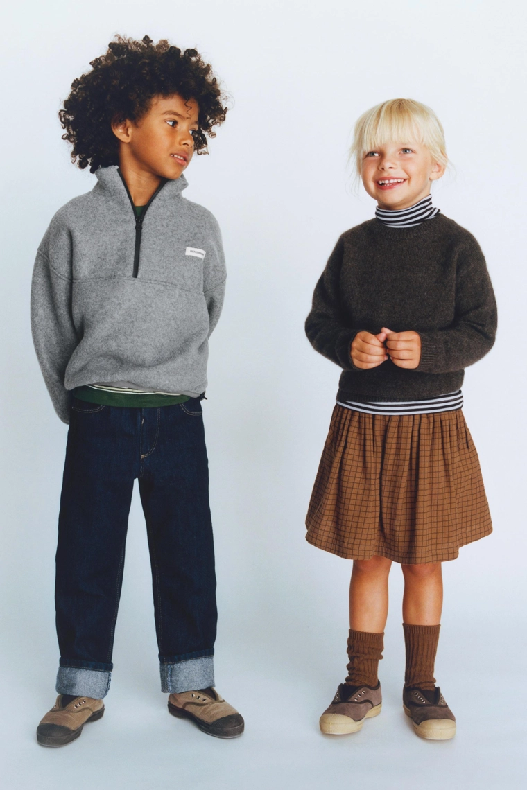 Юбка-бермуды в клетку с бантом bensimon ® x zara