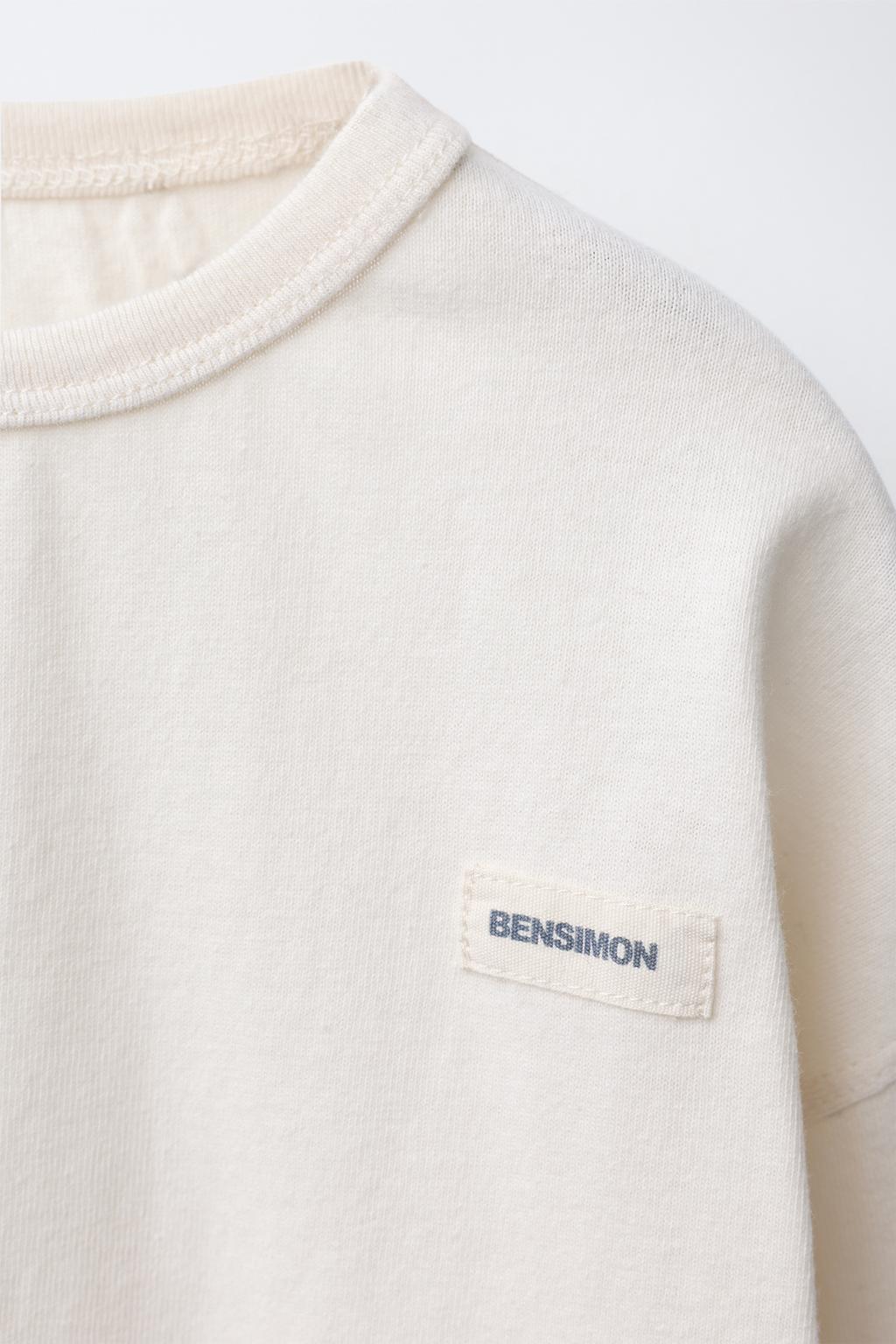 ФУТБОЛКА С ЭТИКЕТКОЙ BENSIMON ® X ZARA