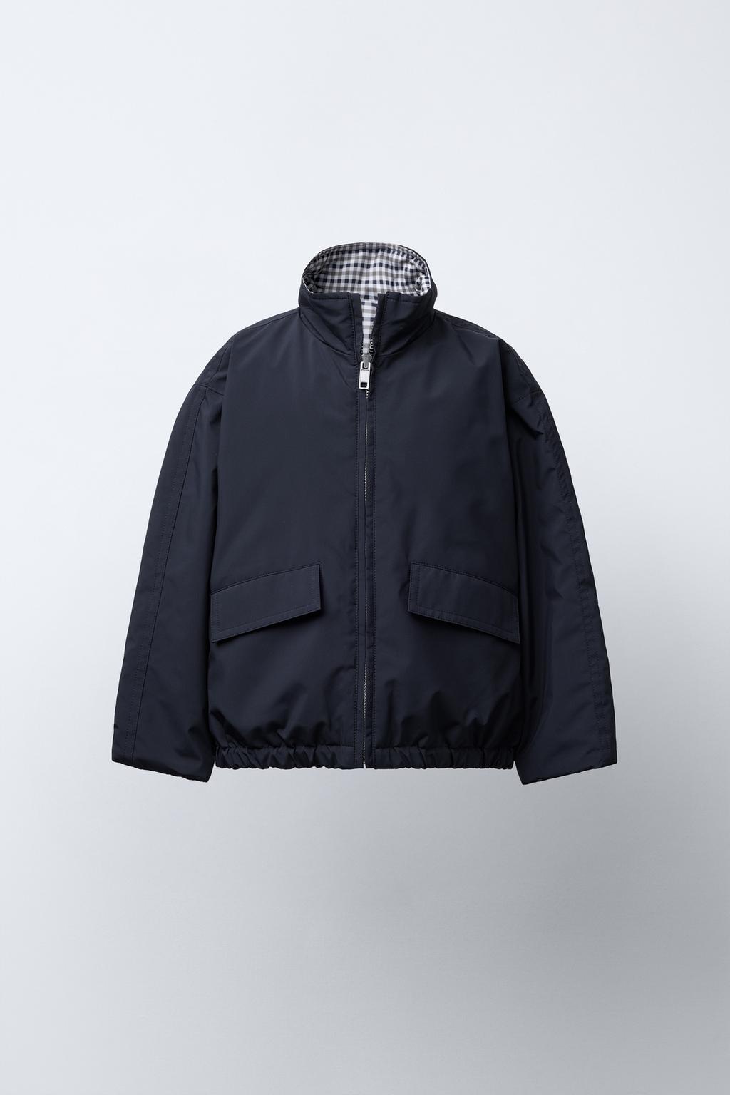 ДВУСТОРОННЯЯ КУРТКА В КЛЕТКУ WATER REPELLENT BENSIMON ® X ZARA