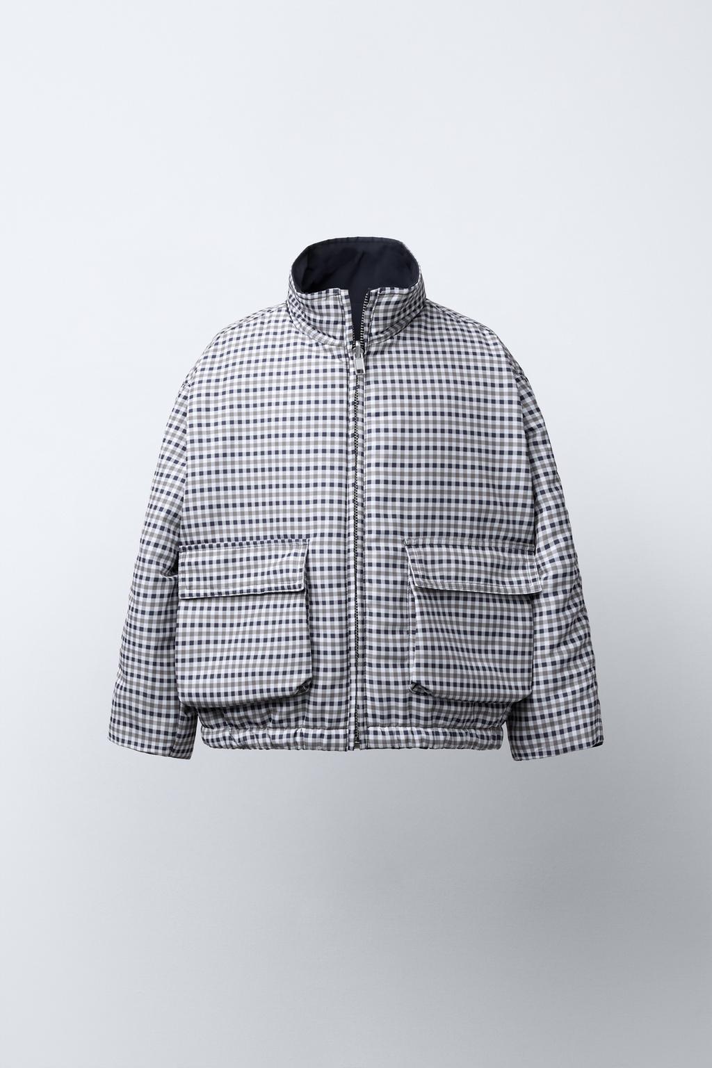 ДВУСТОРОННЯЯ КУРТКА В КЛЕТКУ WATER REPELLENT BENSIMON ® X ZARA