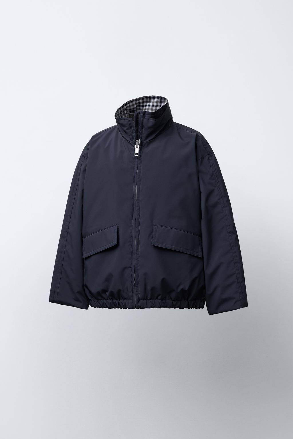 ДВУСТОРОННЯЯ КУРТКА В КЛЕТКУ WATER REPELLENT BENSIMON ® X ZARA