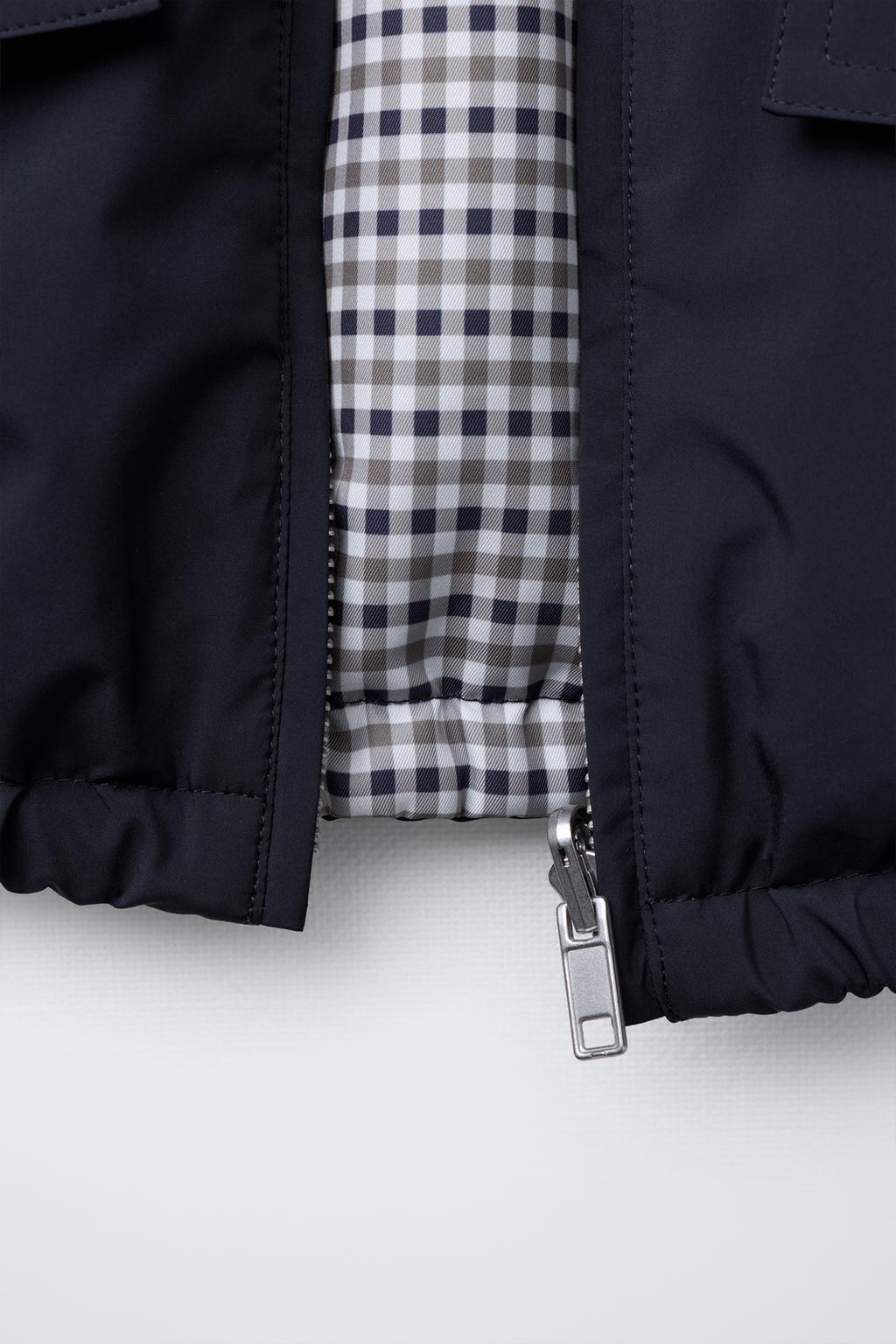 ДВУСТОРОННЯЯ КУРТКА В КЛЕТКУ WATER REPELLENT BENSIMON ® X ZARA