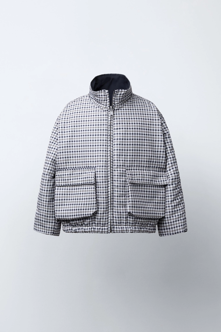 Куртка в клетку bensimon ® x zara с водоотталкивающим покрытием