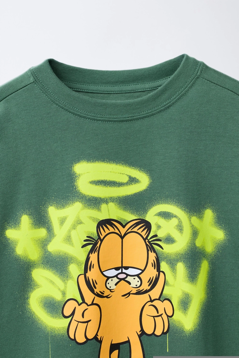 Футболка с принтом garfield © paws inc. zara