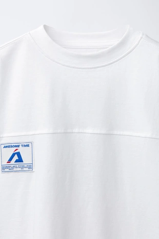 Лонгслив JOGGING с нашивкой- Заказать в России