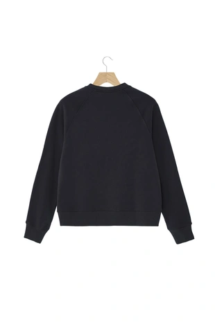 Толстовка свободного кроя с круглым вырезом