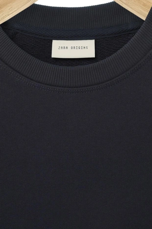 Толстовка свободного кроя с круглым вырезом- Заказать в России