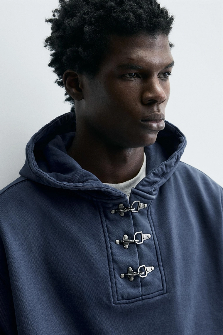 Худи с застежками