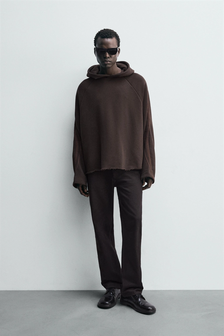 Свитшот с контрастной полоской