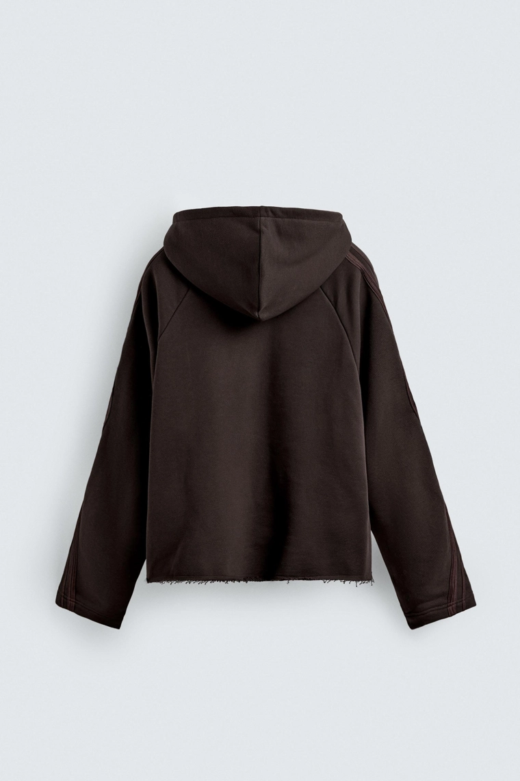 Свитшот с контрастной полоской