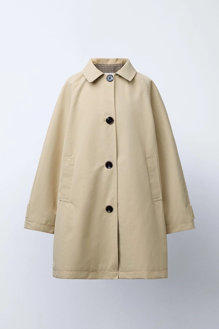 Пальто длинное с рубашечным воротником bensimon ® x zara