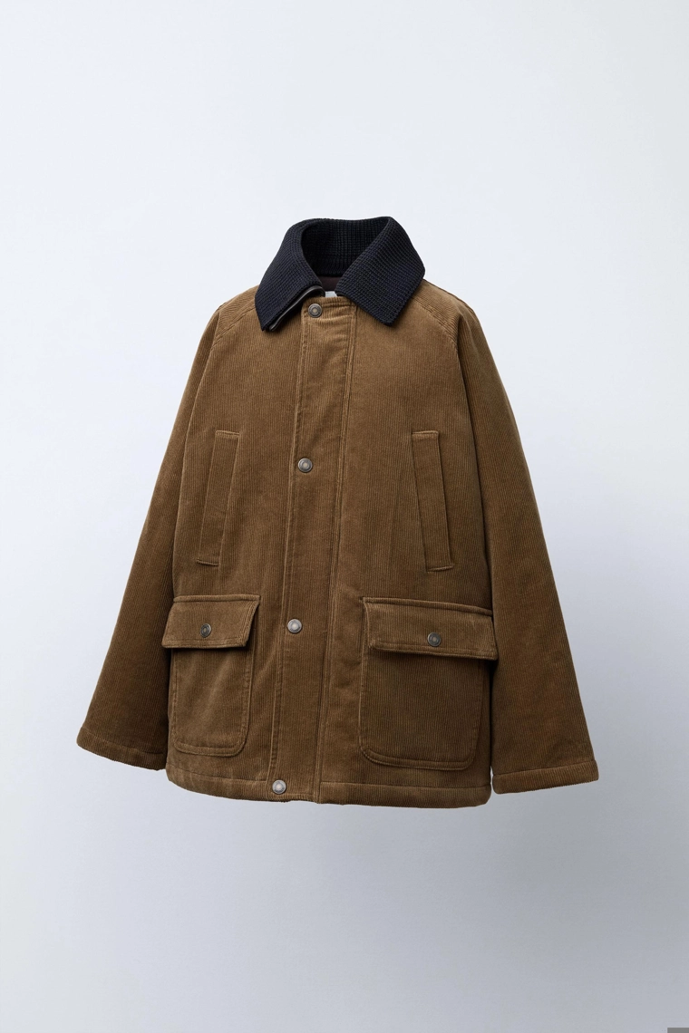 Стеганая куртка из костюма bensimon ® x zara с отстегивающимся воротником