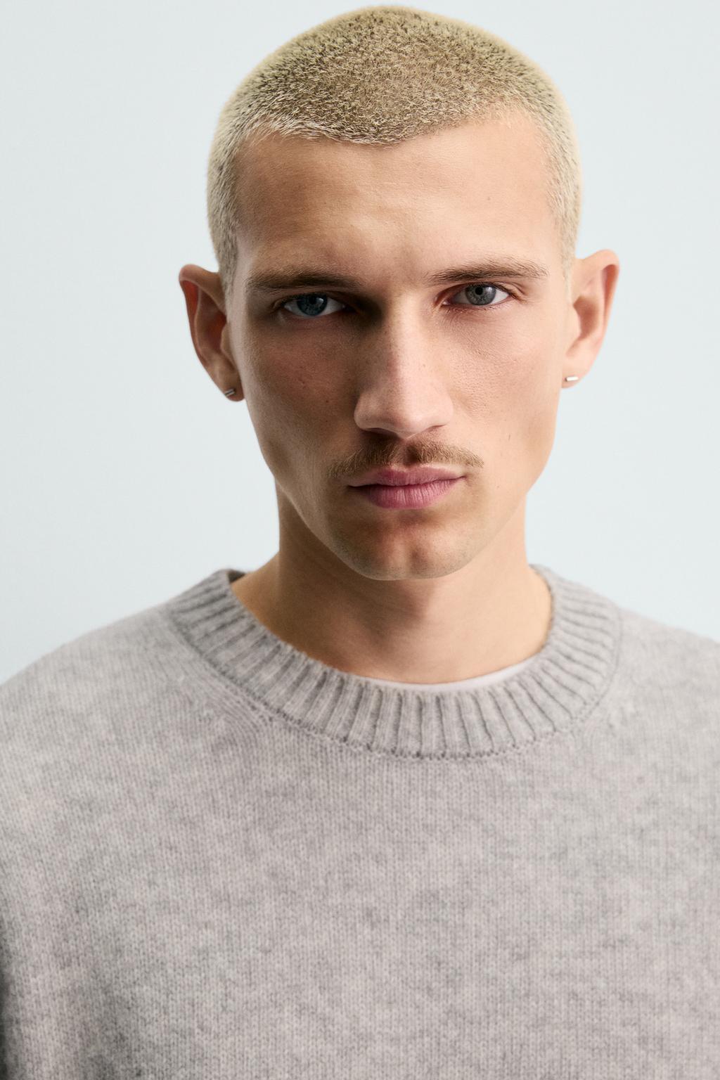 СВИТЕР КЛАССИЧЕСКОГО КРОЯ ИЗ 100% ШЕРСТИ