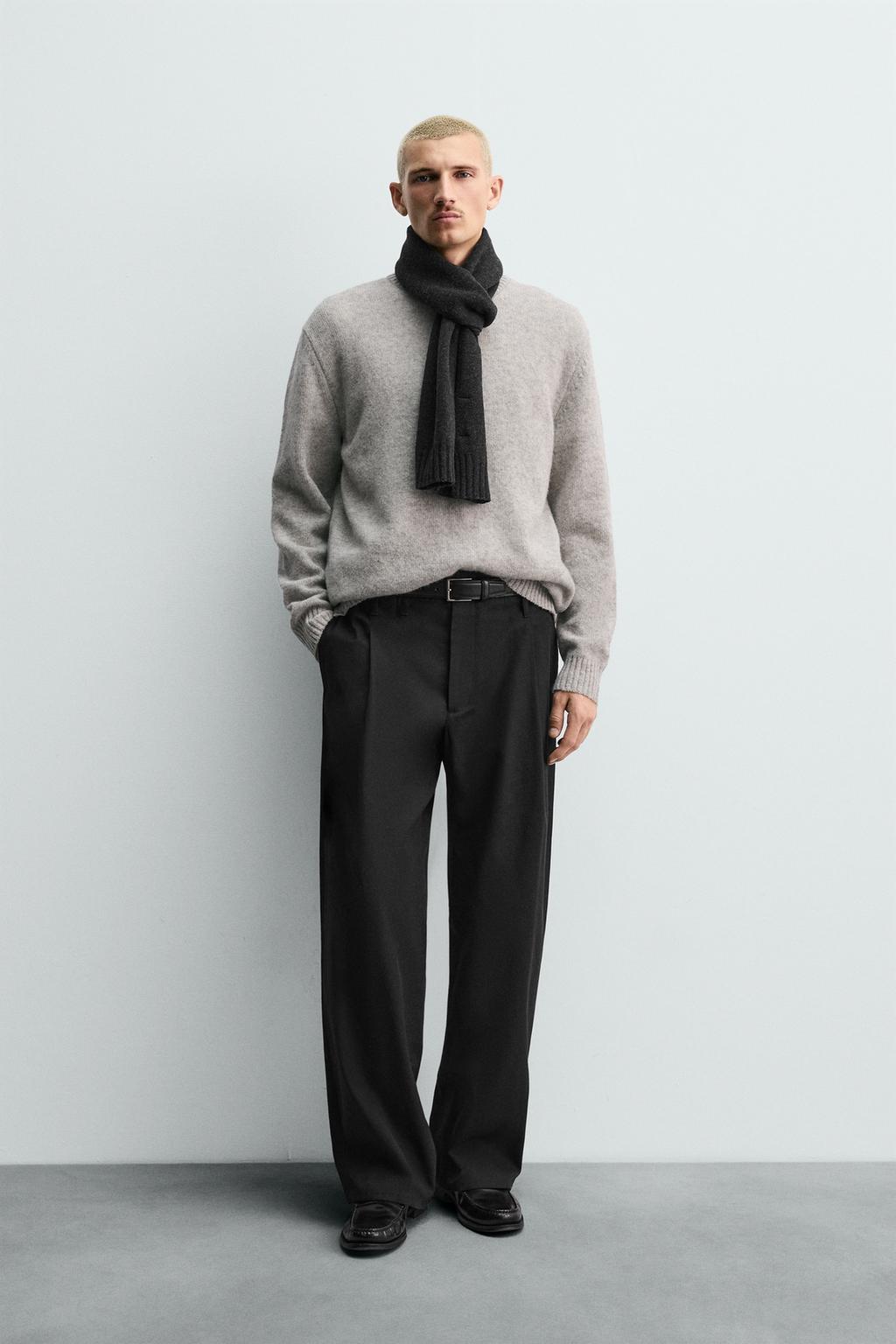 СВИТЕР КЛАССИЧЕСКОГО КРОЯ ИЗ 100% ШЕРСТИ