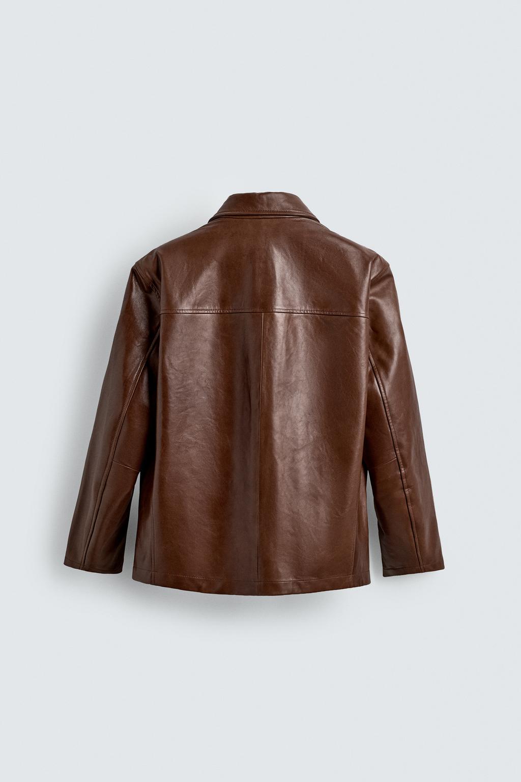 БЛЕЙЗЕР RELAXED FIT ИЗ КОЖИ