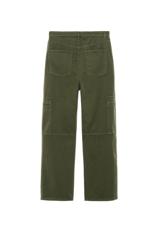 Брюки карго RELAXED FIT с эффектом потертости- Заказать в России