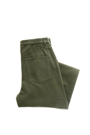 Брюки карго RELAXED FIT с эффектом потертости- Заказать в России