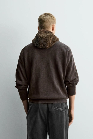 Кардиган из вязаного хлопка с полосками X SR_A- Заказать в России