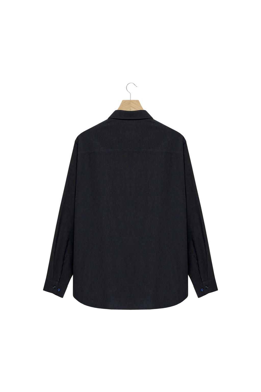 РУБАШКА ИЗ СМЕСОВОЙ ШЕРСТИ С РЕЛЬЕФНЫМ УЗОРОМ