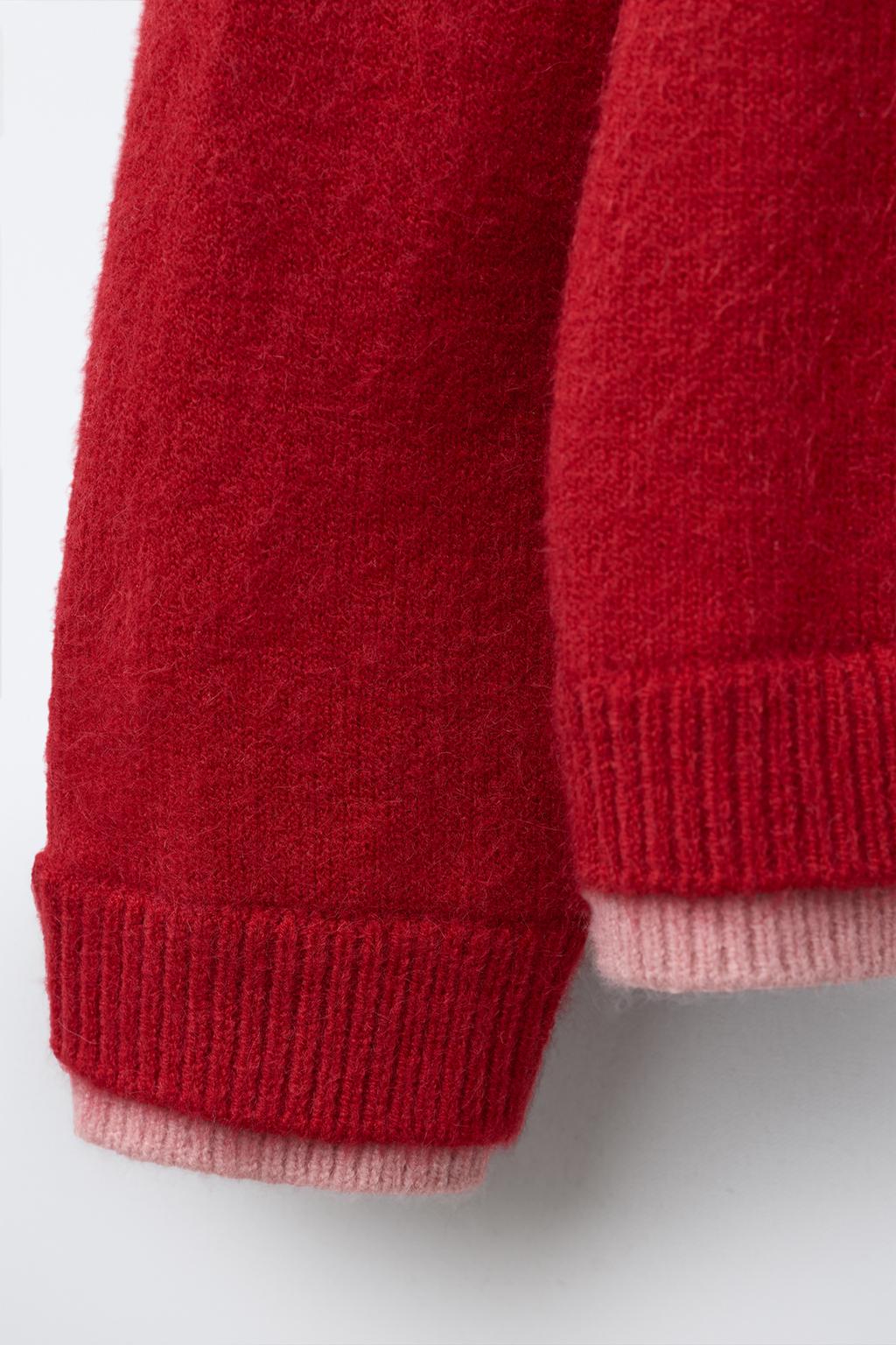 ТРИКОТАЖНЫЙ КАРДИГАН С ДВОЙНЫМ НИЗОМ BENSIMON ® X ZARA