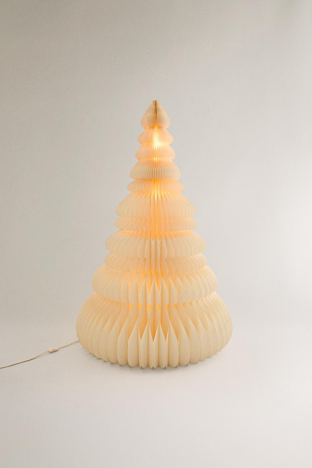 Напольная 3d елка из бумаги с подсветкой (160 см)