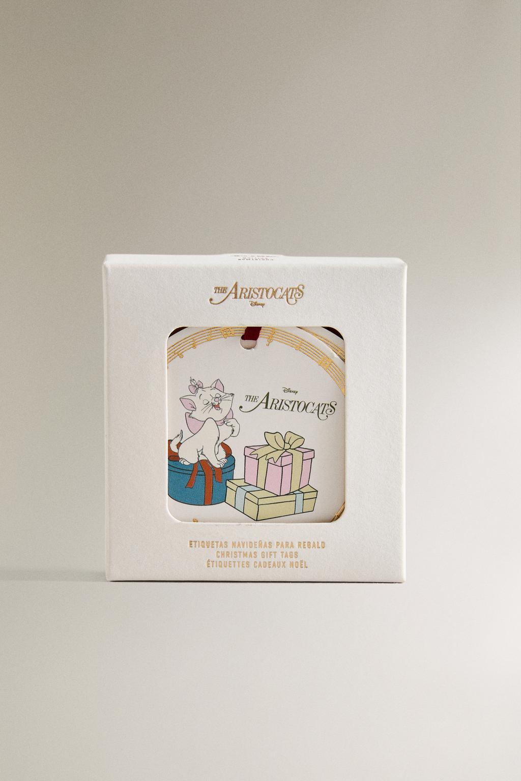Набор ярлыков для подарков на рождество the aristocats ©disney (набор из 12 штук)