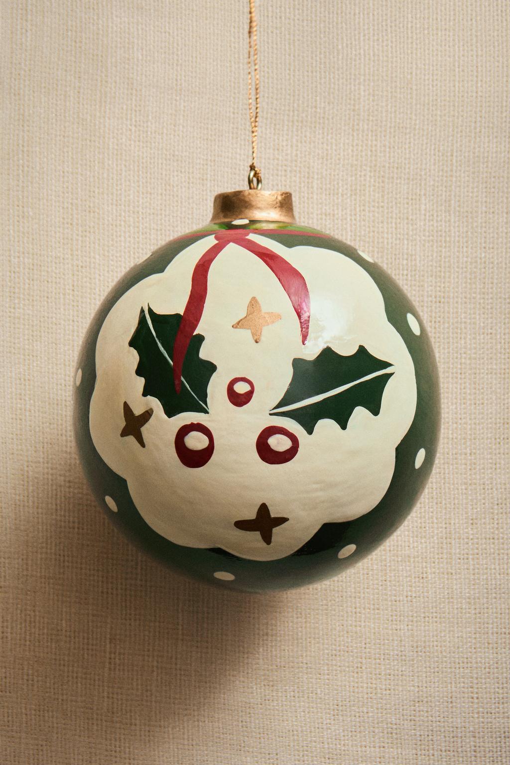 Елочное украшение paper holly bauble