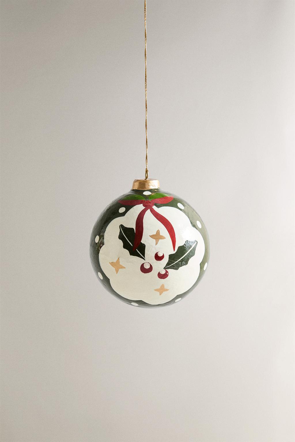 Елочное украшение paper holly bauble