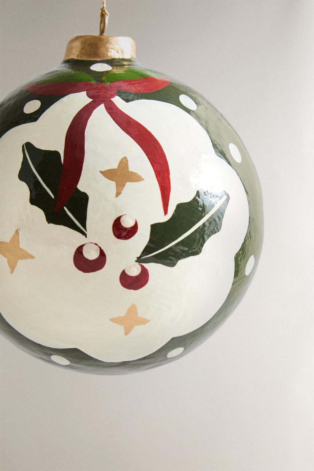 Елочное украшение paper holly bauble