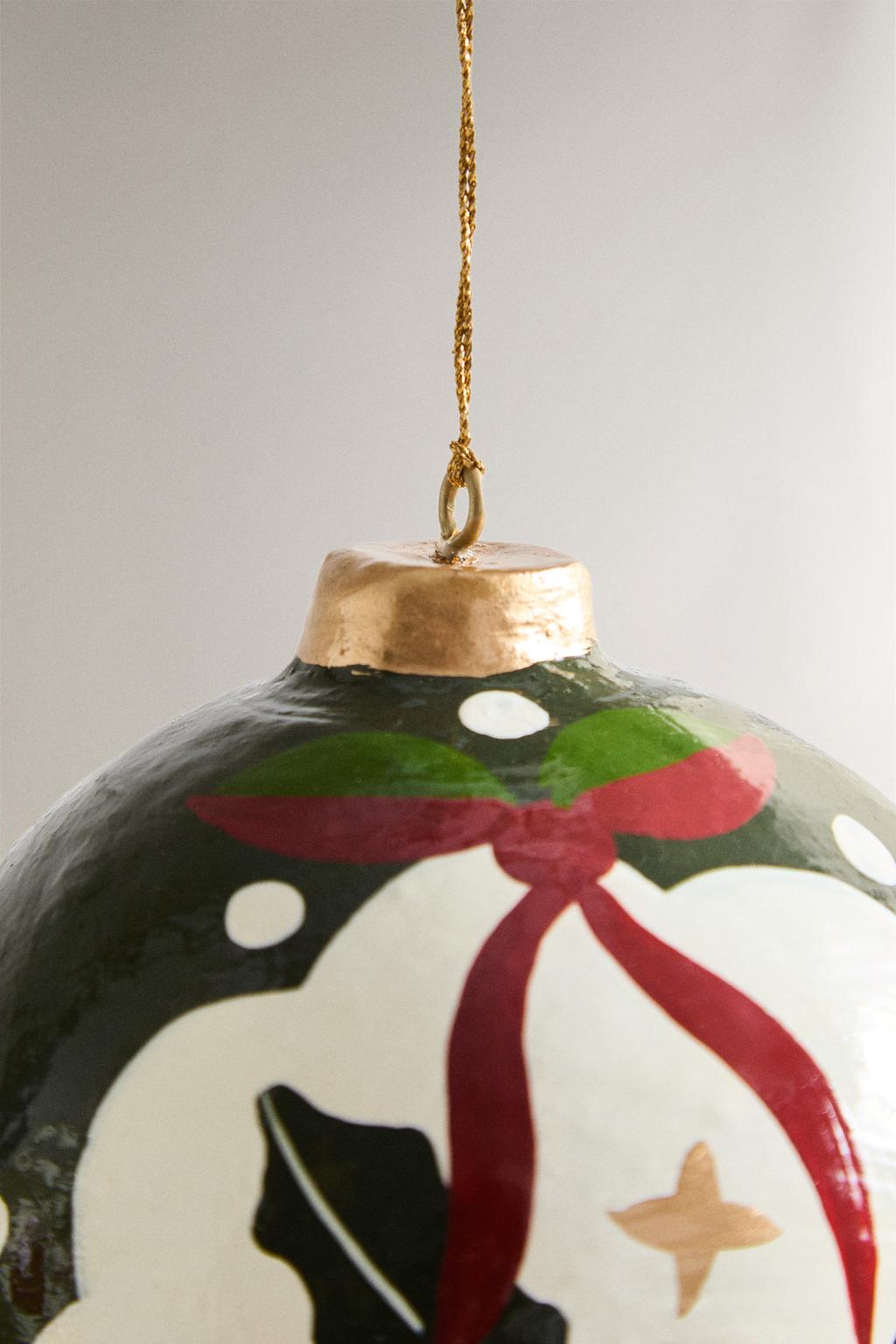 Елочное украшение paper holly bauble