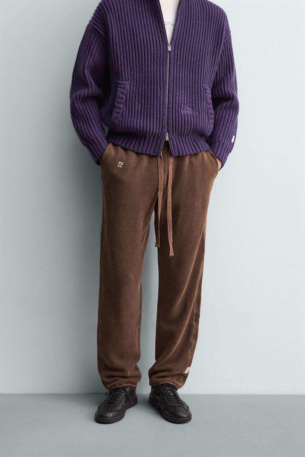 Вязанные брюки с боковой полосой x sr_a