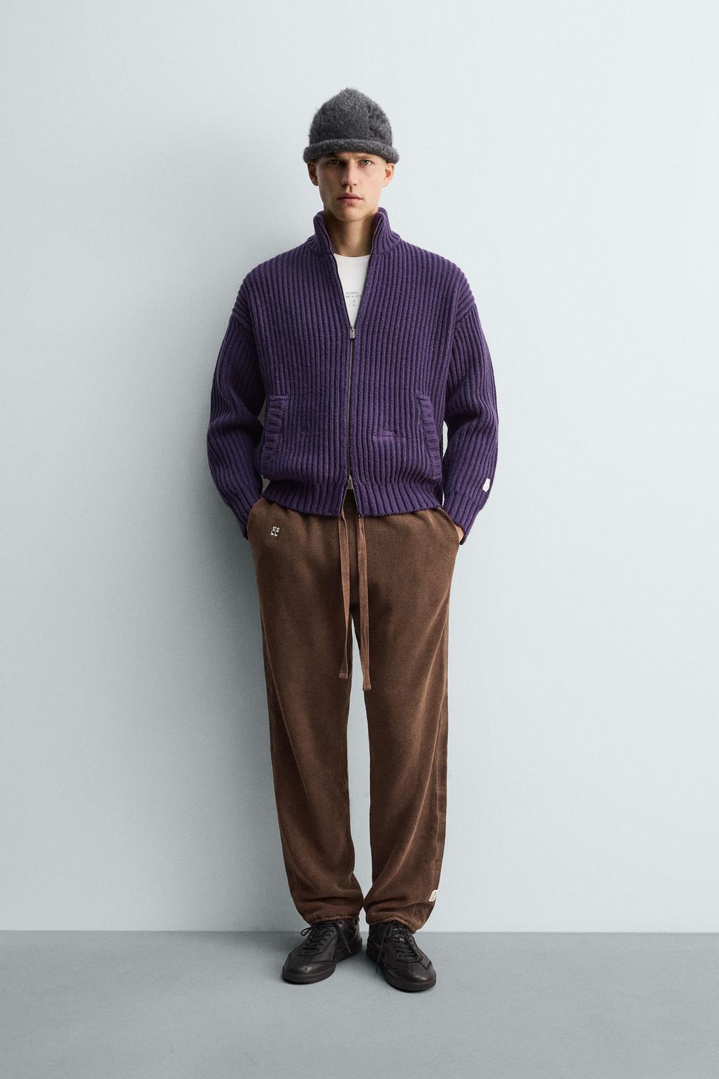 Вязанные брюки с боковой полосой x sr_a