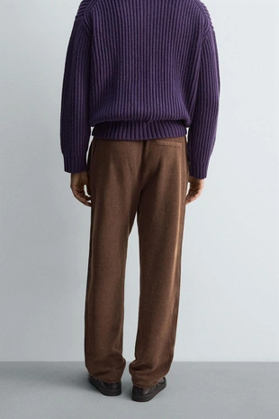 Вязанные брюки с боковой полосой X SR_A- Заказать в России