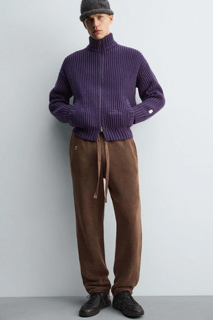 Вязанные брюки с боковой полосой X SR_A- Заказать в России