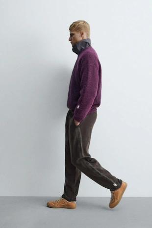 Вязанные брюки с боковой отделкой X SR_A- Заказать в России