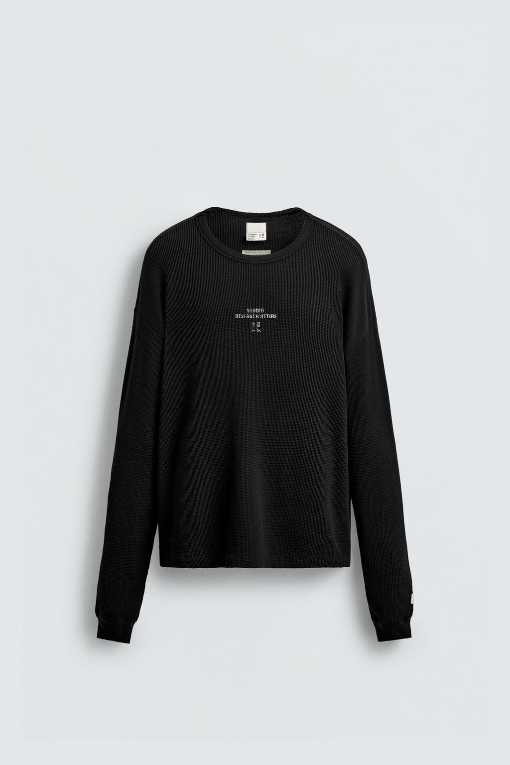 Футболка в клетку из структурного материала x zara