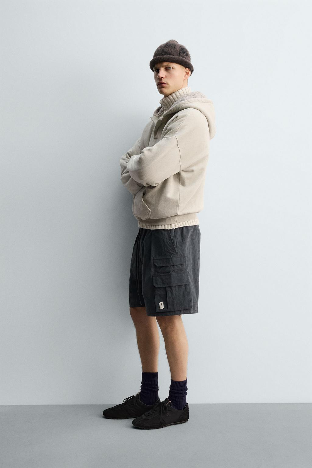 Худи с карманом на молнии contrast pouch pocket x sr_a