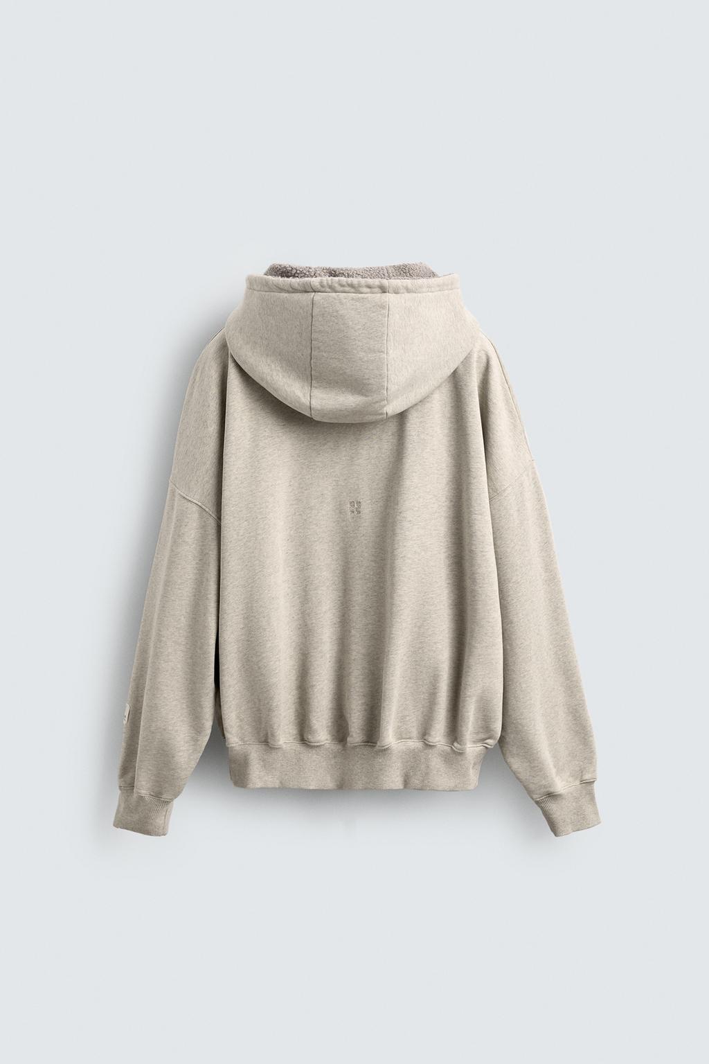 Худи с карманом на молнии contrast pouch pocket x sr_a