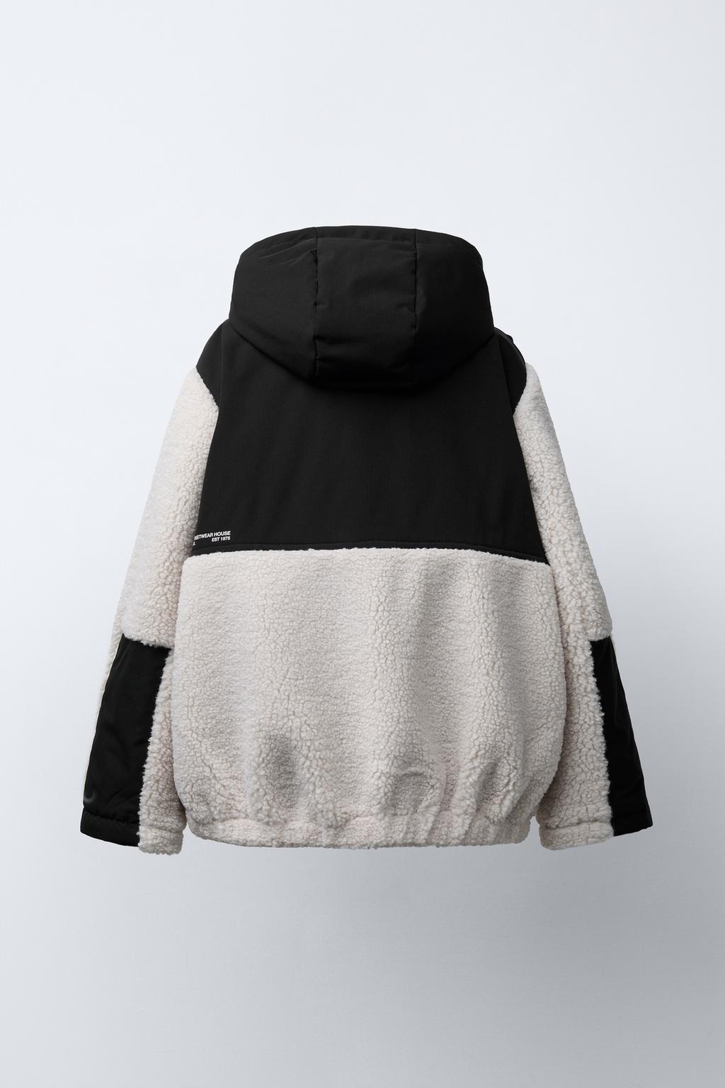 КУРТКА ИЗ ИСКУССТВЕННОЙ ОВЧИНЫ И НЕЙЛОНА