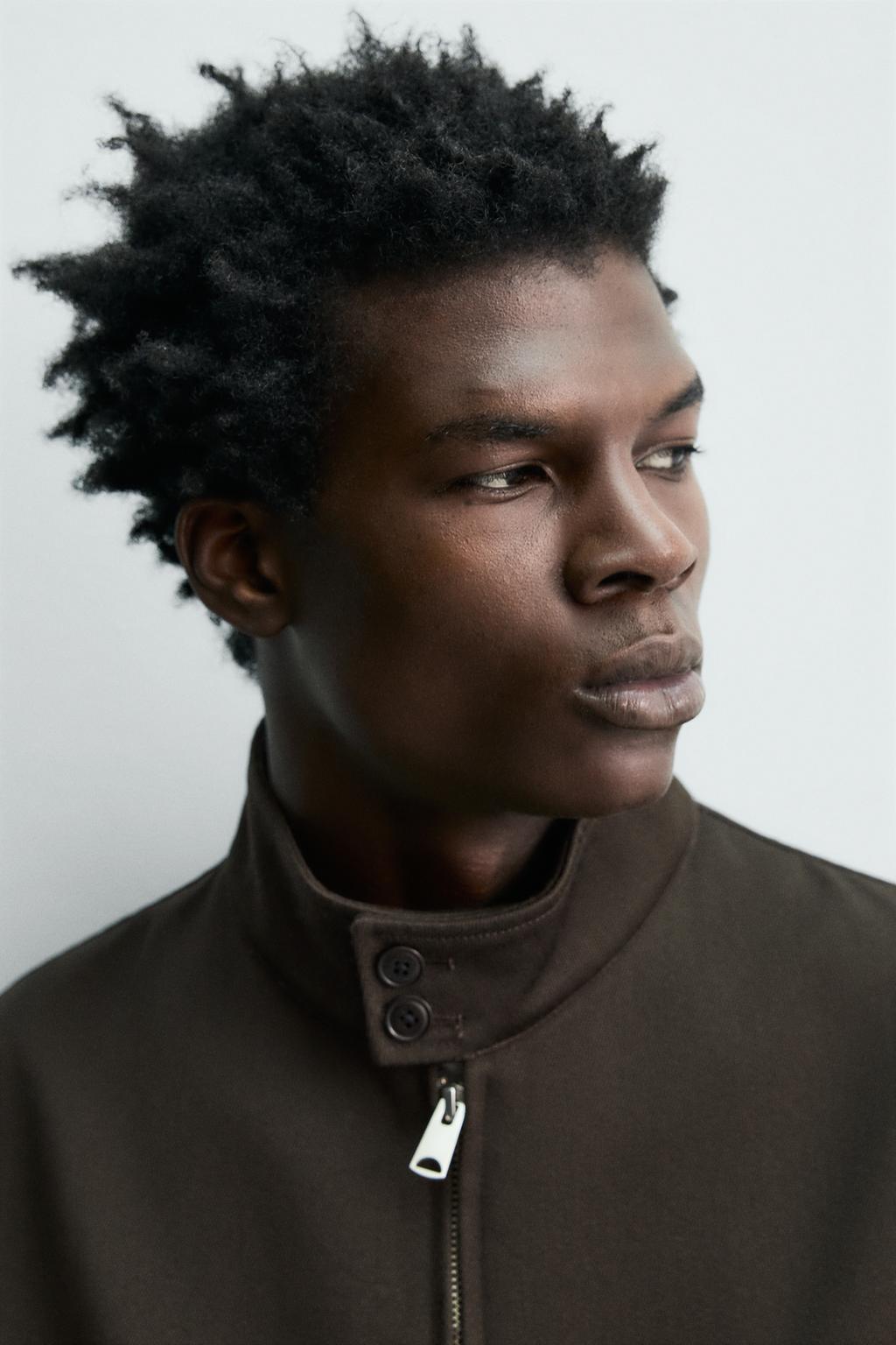 КУРТКА ИЗ РЕЛЬЕФНОЙ ШЕРСТИ И ХЛОПКА