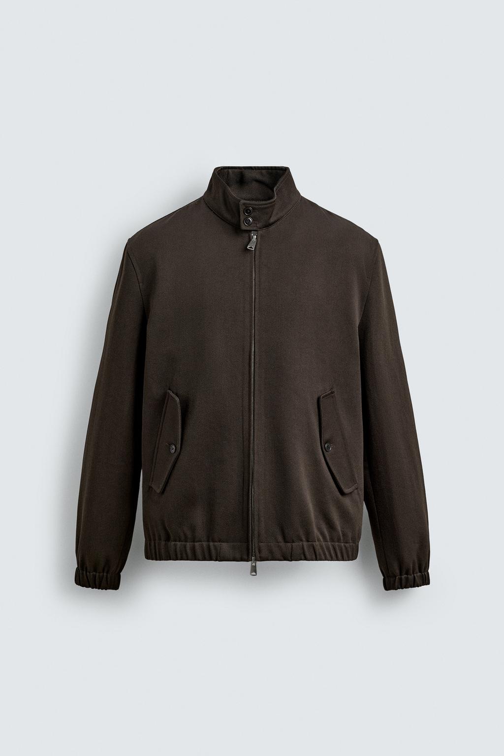 КУРТКА ИЗ РЕЛЬЕФНОЙ ШЕРСТИ И ХЛОПКА