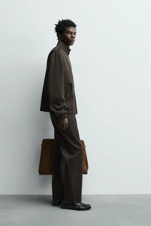 Куртка из рельефной шерсти и хлопка- Заказать в России