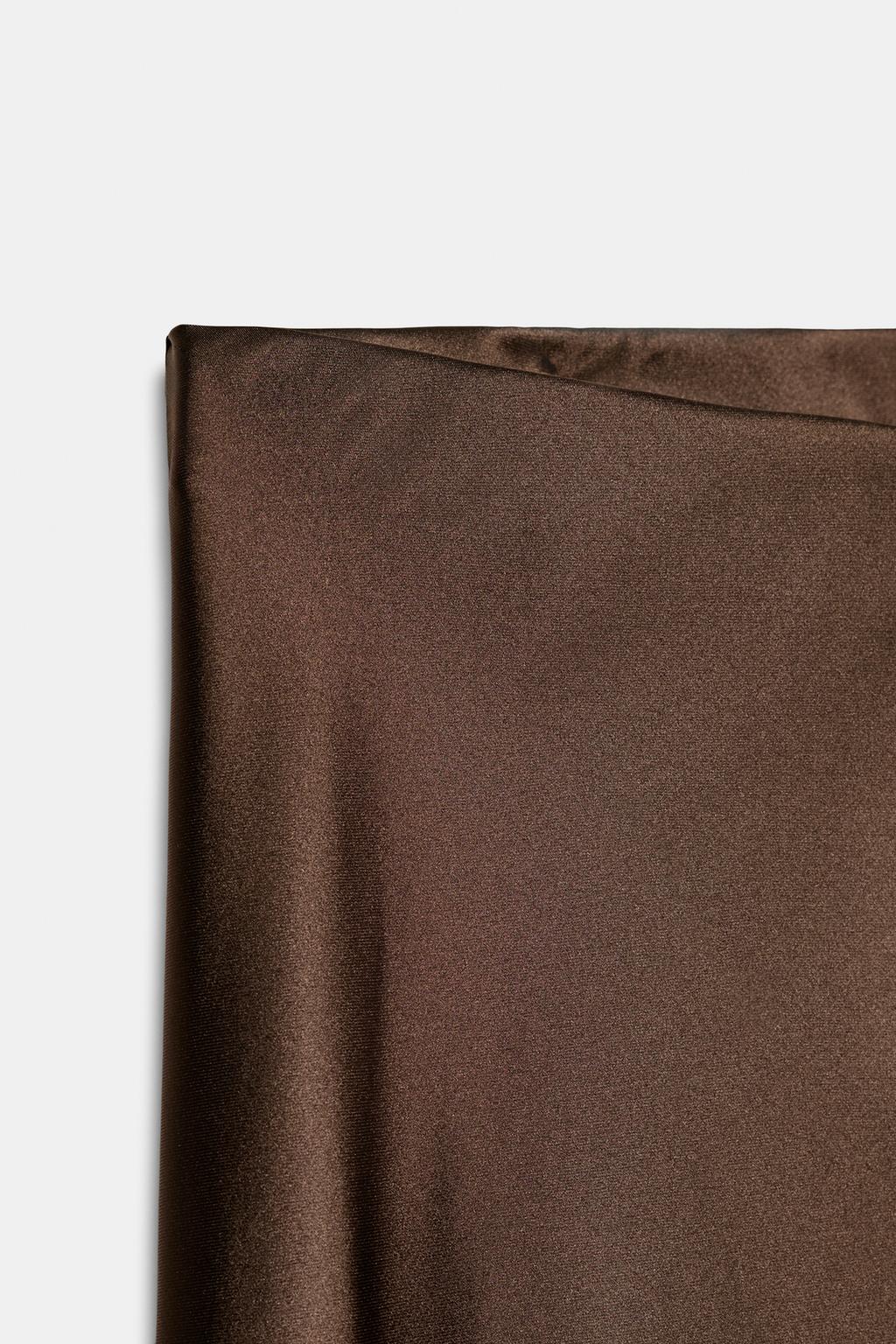 АТЛАСНАЯ ЮБКА МИДИ