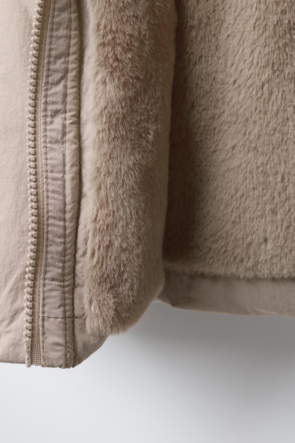 ПУХОВИК WATER REPELLENT С ОТСТЕГИВАЮЩИМСЯ МЕХОВЫМ КАПЮШОНОМ