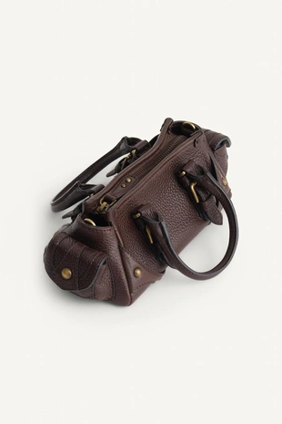 Купить Zara Сумка MINI LEATHER BOWLING LIMITED EDITION