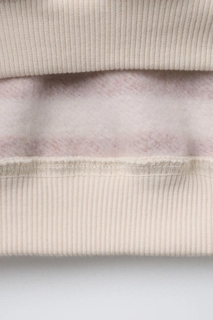 Толстовка в полоску с вышитым медведем- Заказать в России